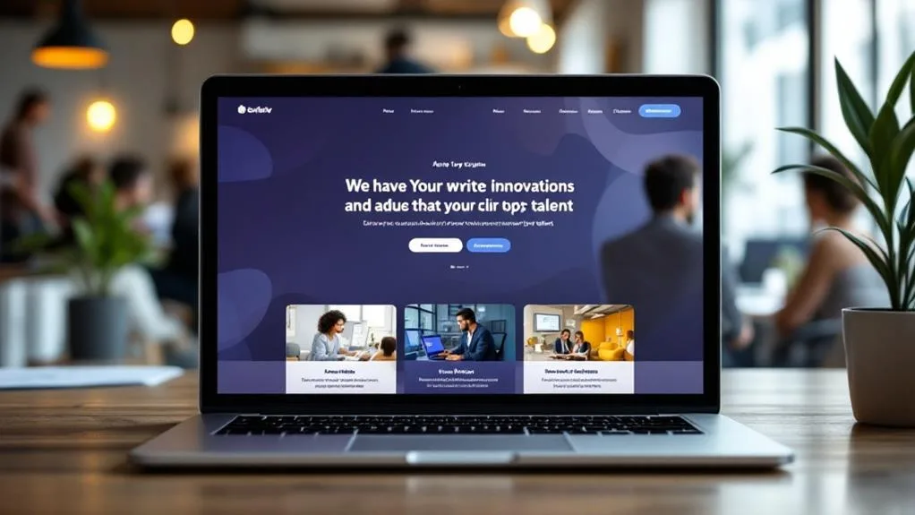 modern website attracts talent